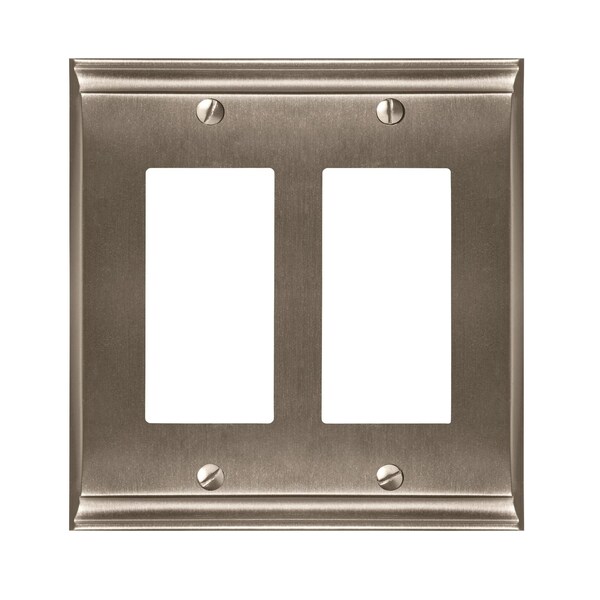 Amerock Candler 2 Rocker Satin Nickel Wall Plate 1906899 - main